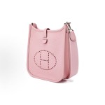 HERMES Evelyne 16 Amazone Silver Buckle crossbody single-shoulder bag 16 Women\'s 3Q Rose Sakura Pink